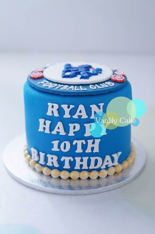 足球會糖皮蛋糕 Football club Fondant Cake