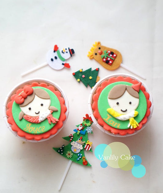 聖誕純素 Boys & Girls cupcake