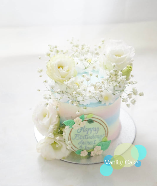 Memorial Cream Cake 忌廉米蛋糕