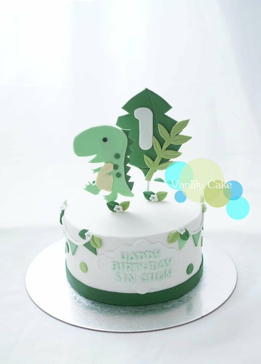 Dinosaur Fondant Cake