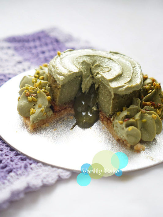 純素流心開心果撻