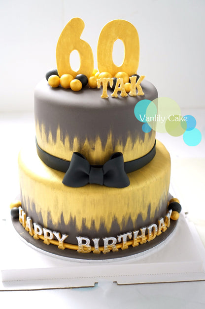 金色系大壽糖皮蛋糕