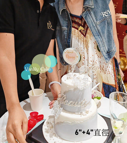 閃石字母糖皮蛋糕