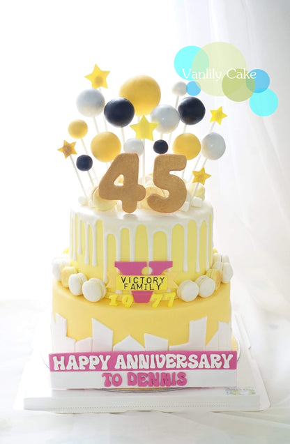 3D Balloon Fondant Cake