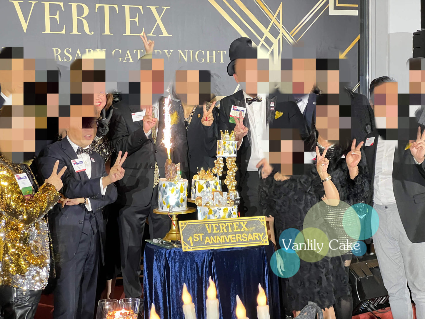 Custom Banquet Double Up Cake Tower