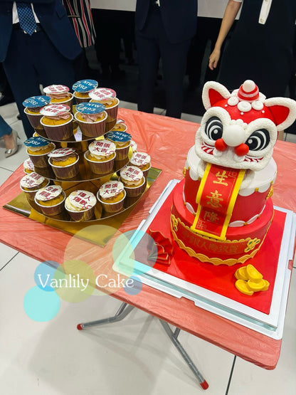開張醒獅糖皮蛋糕