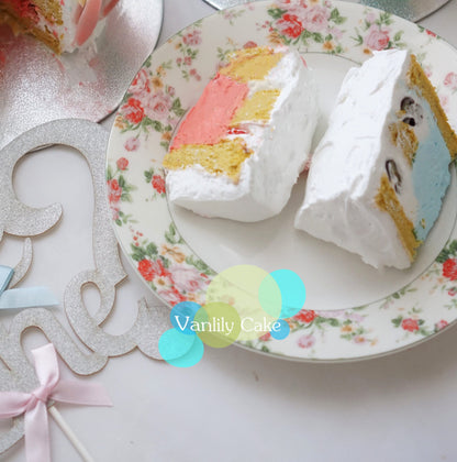 He or She Gender Reveal Creamy Rice Cake