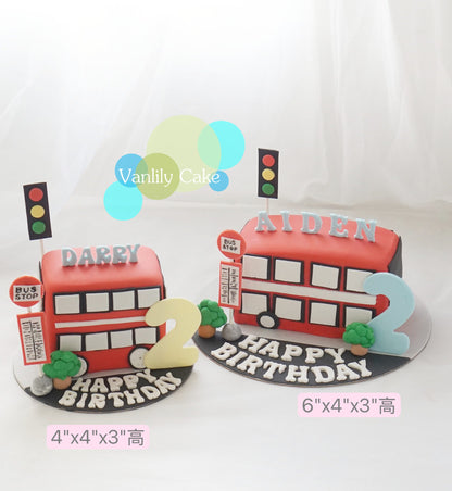 交通車糖皮蛋糕