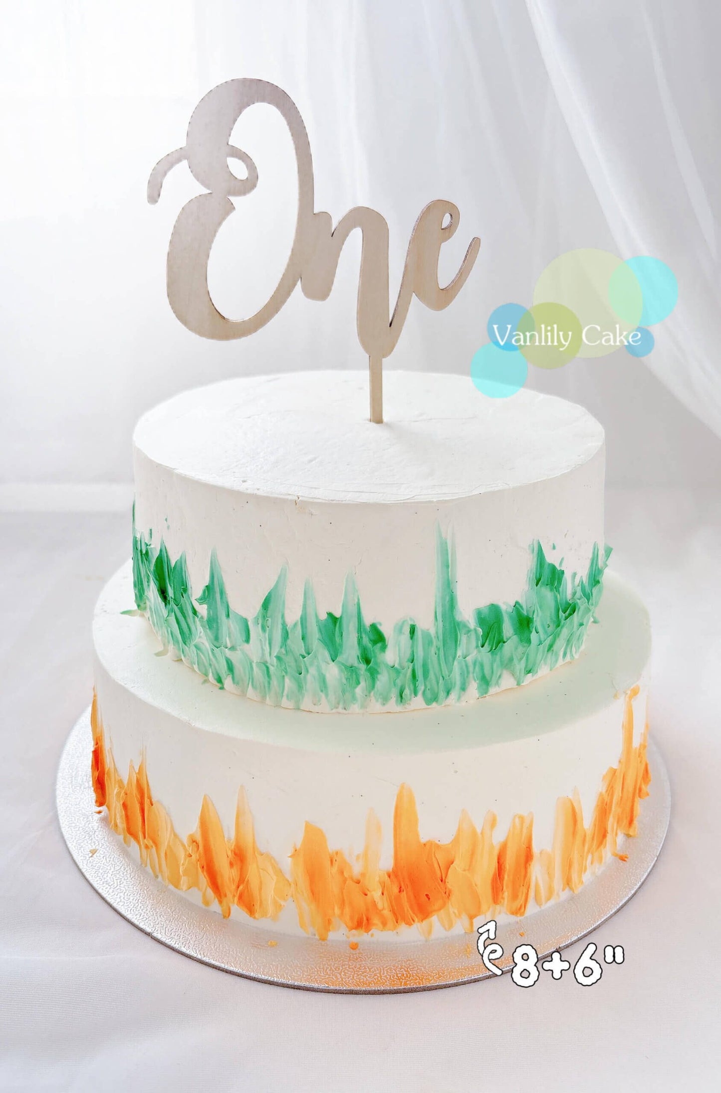 Royal Sugar-Free Cake Smash 1st Birthday Cake | Sugar-Free, Gluten-Free, Hypoallergenic Cream Rice Cake