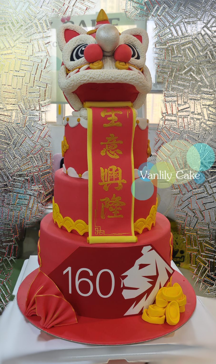 開張醒獅糖皮蛋糕