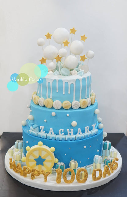 3D Balloon Fondant Cake