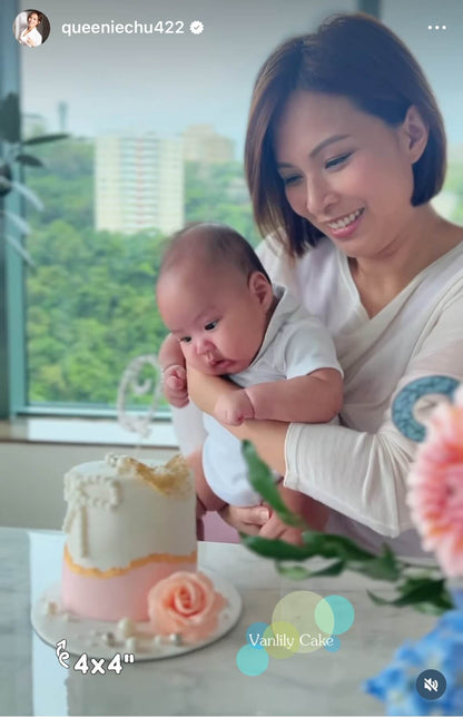 閃石字母糖皮蛋糕