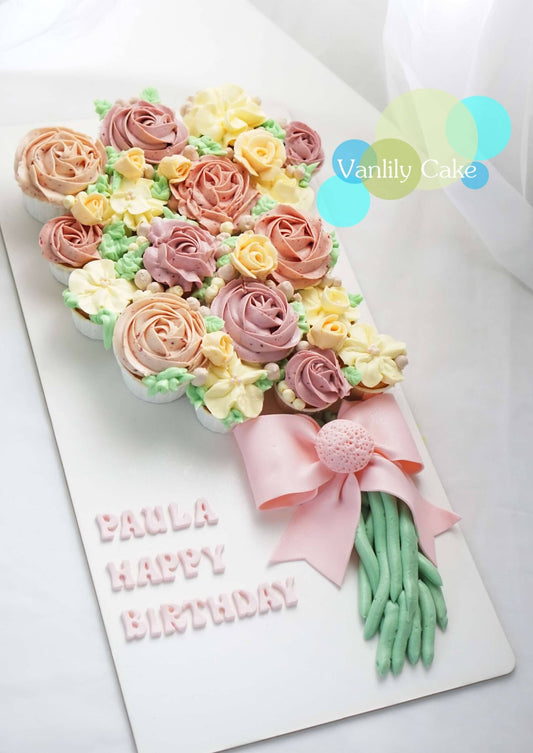 Cupcake Flower Bouquet Cake