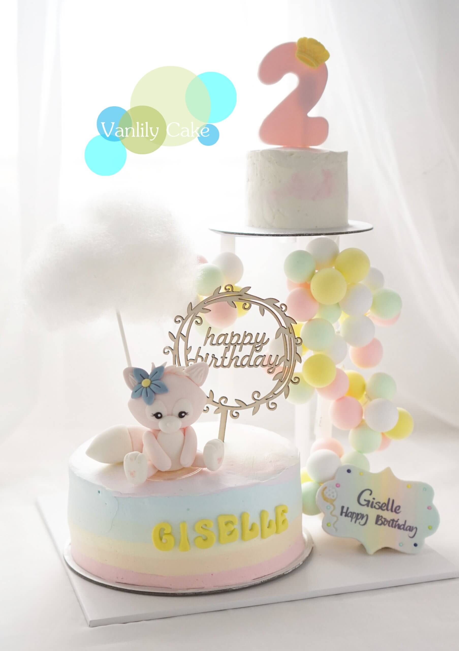VANLILY CAKE 彩虹忌廉米蛋糕：雙層 Family Double up 設計，大家庭聚會及生日派對蛋糕推薦