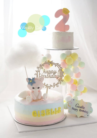 VANLILY CAKE 彩虹忌廉米蛋糕：雙層 Family Double up 設計，大家庭聚會及生日派對蛋糕推薦
