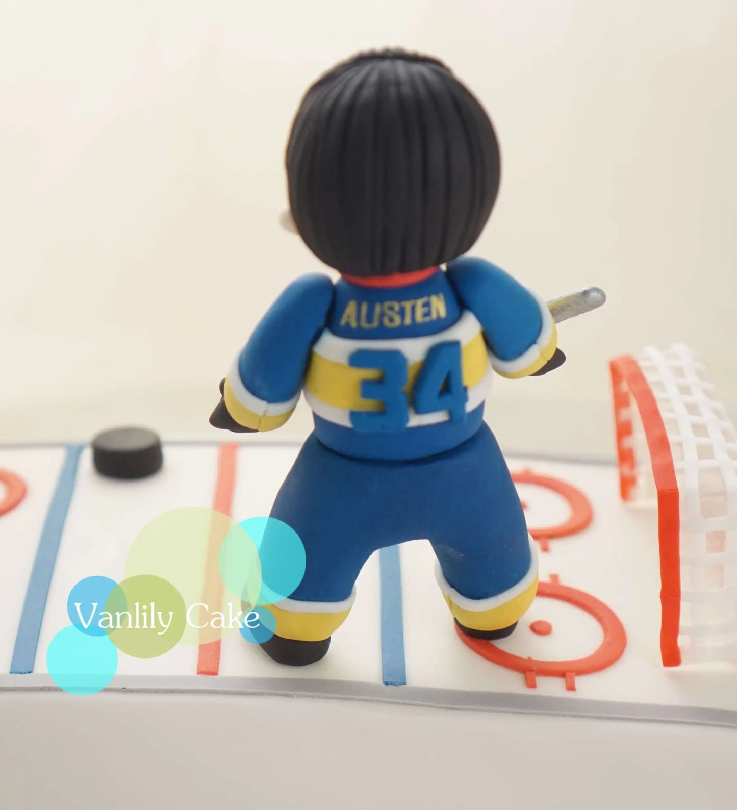 Square Ball Sports Fondant Cake