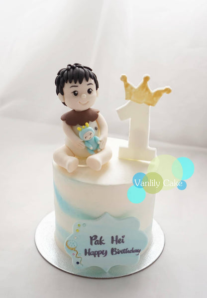 鮮果忌廉蛋糕 (配公仔)