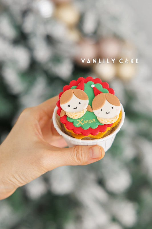 聖誕純素 Boys & Girls cupcake
