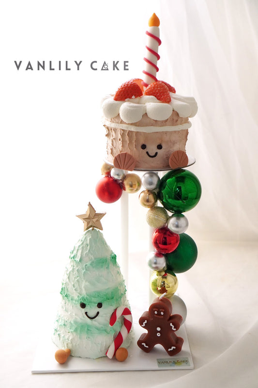 聖誕 Family Double-up cake tower