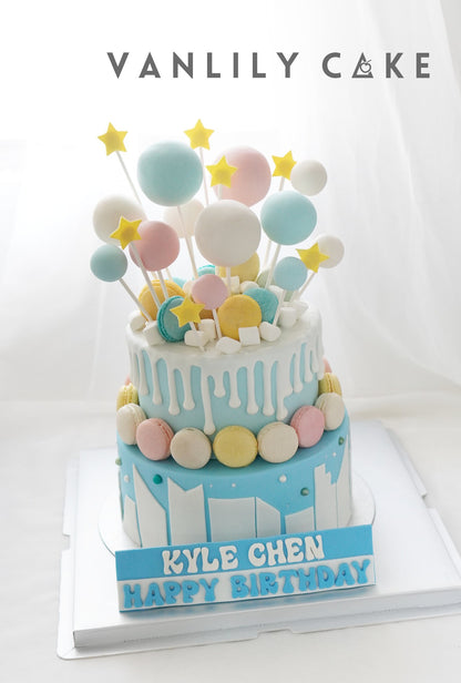 3D Balloon Fondant Cake