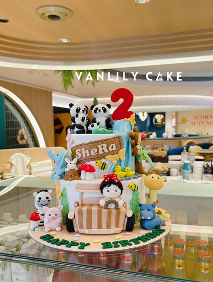Zoo Fondant Cake