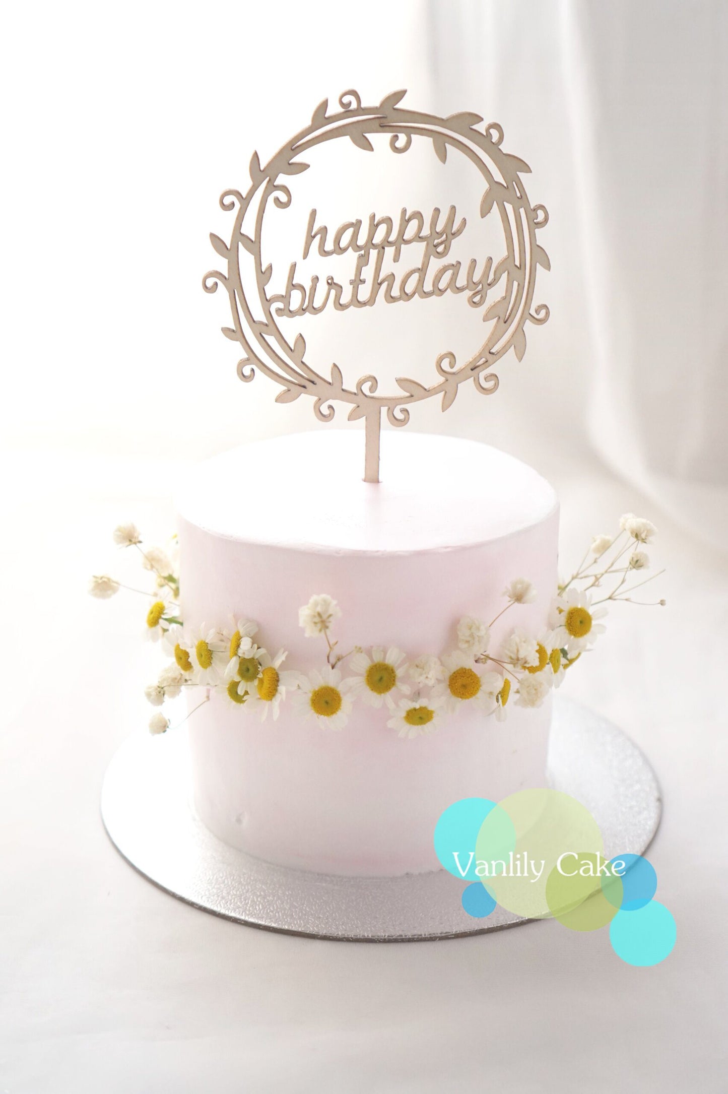 Spring Floral Crown Cream Cake忌廉蛋糕