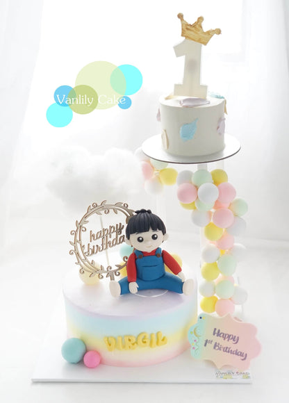 VANLILY CAKE 彩虹忌廉米蛋糕：雙層 Family Double up 設計，大家庭聚會及生日派對蛋糕推薦