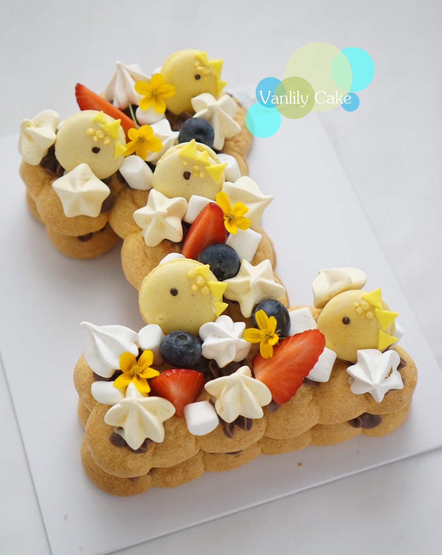 無糖1字 BB Number Cake