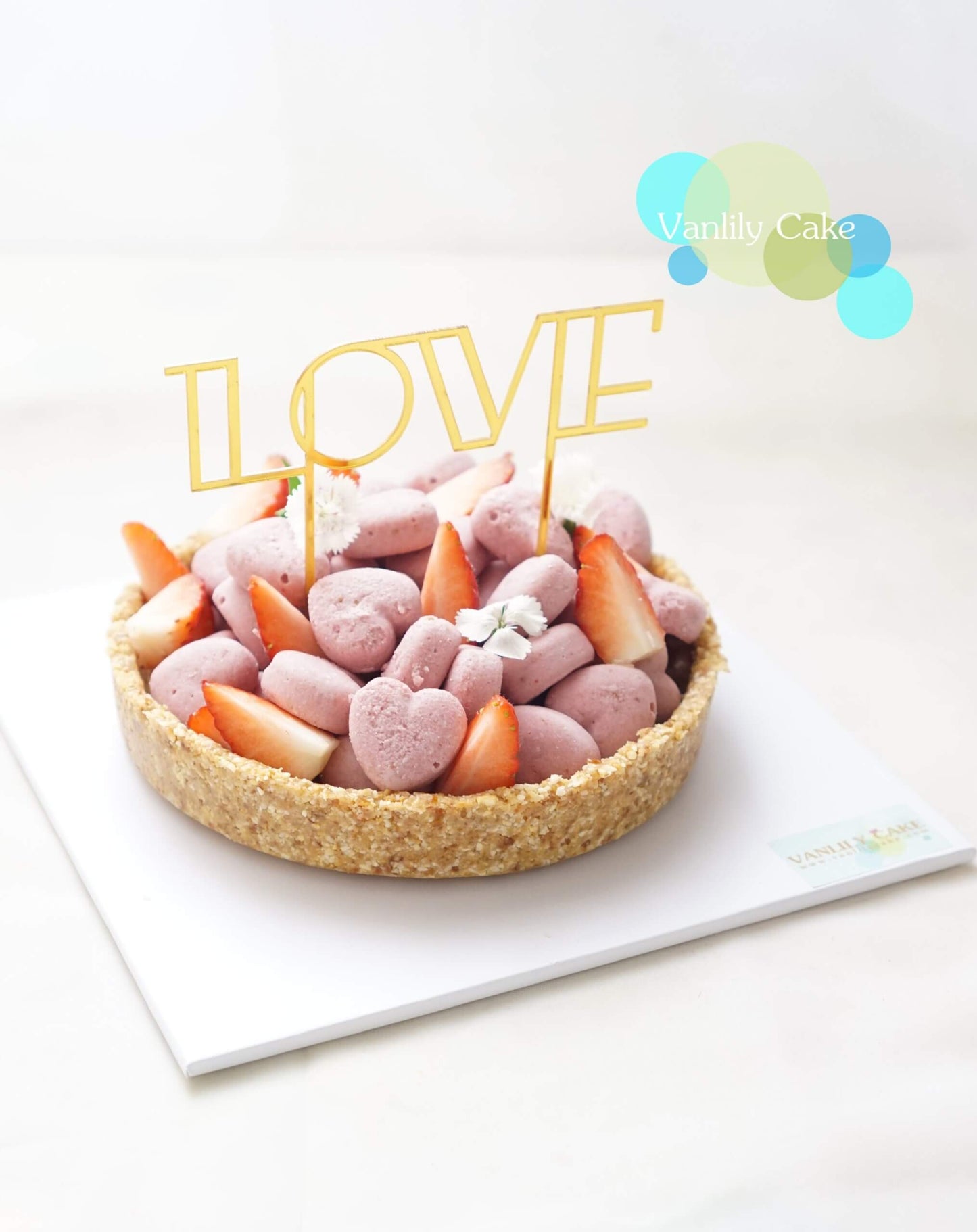 無糖純素心心粒Mousse撻 Sugar-free vegan fruit Tart