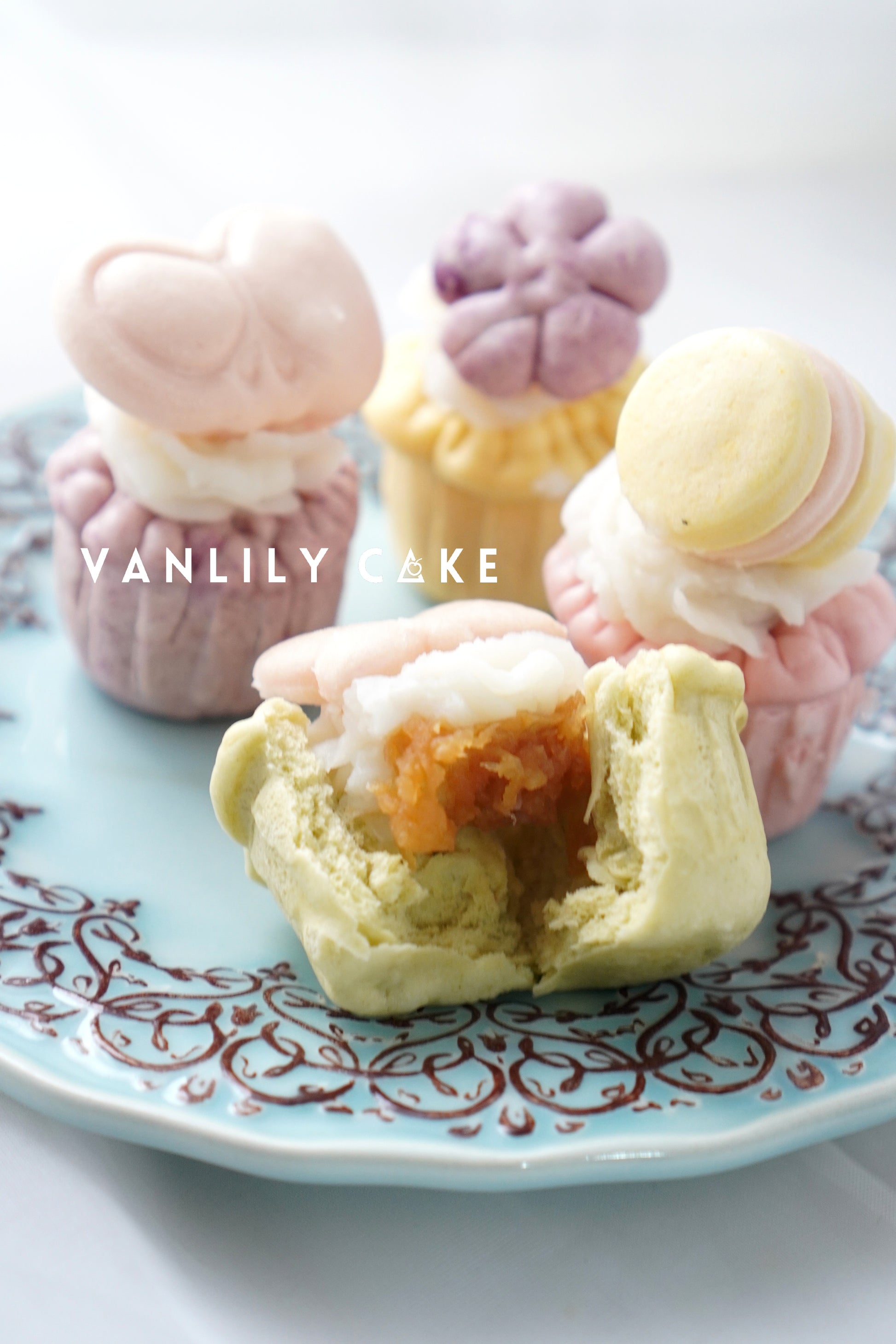 Vanlily Cake 無蛋奶寶寶蒸蛋糕，新鮮淮山蓉與蘋果蓉內餡，適合雞蛋敏感嬰兒。