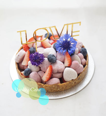 無糖純素心心粒Mousse撻 Sugar-free vegan fruit Tart