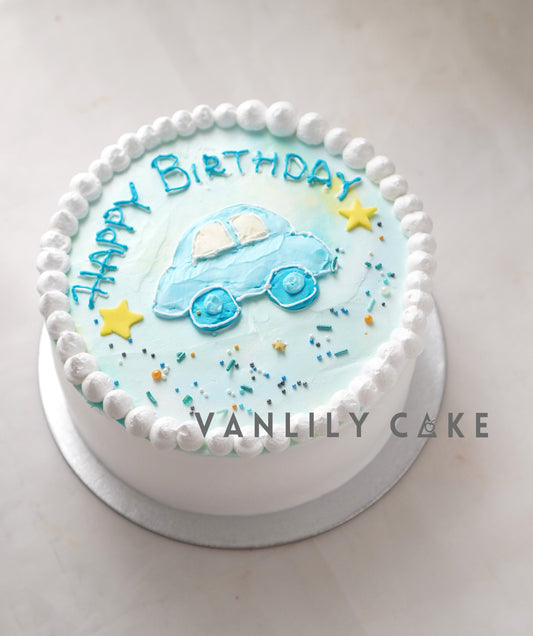 繪畫風海綿忌廉蛋糕