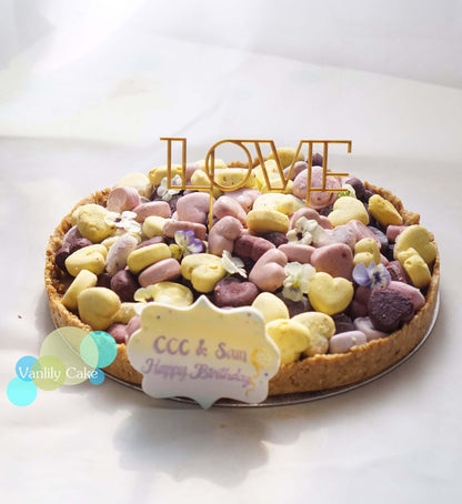 無糖純素心心粒Mousse撻 Sugar-free vegan fruit Tart