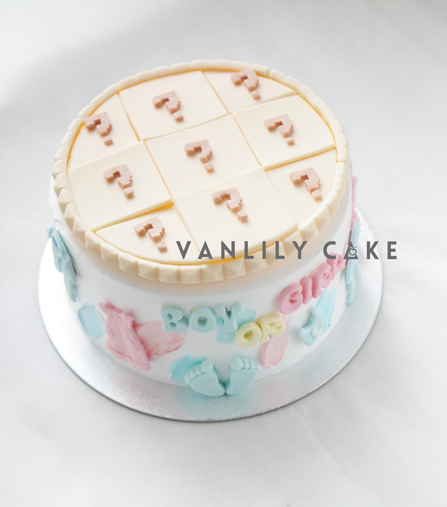 He or She Gender Reveal Creamy Rice Cake