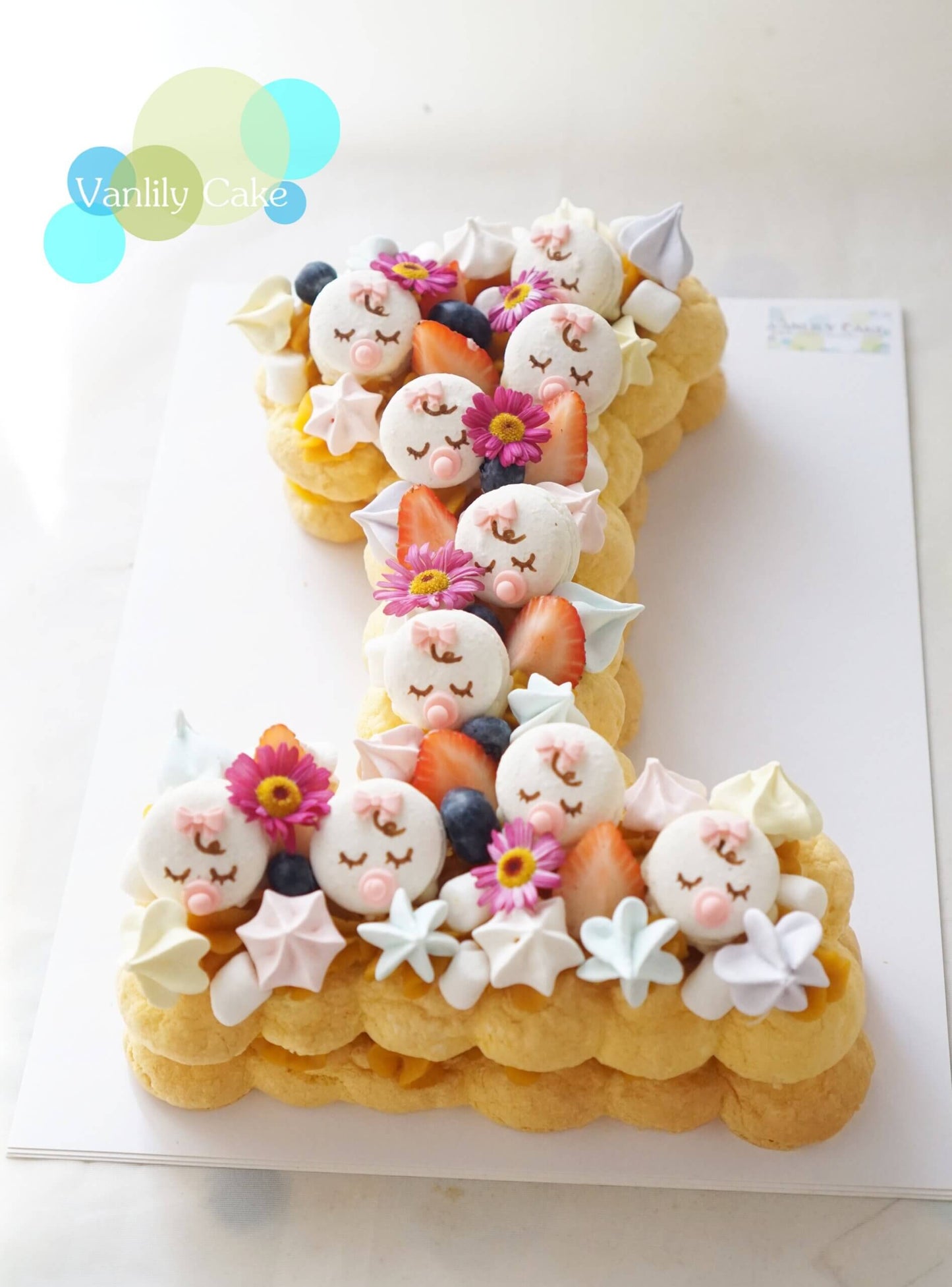 無糖1字 BB Number Cake