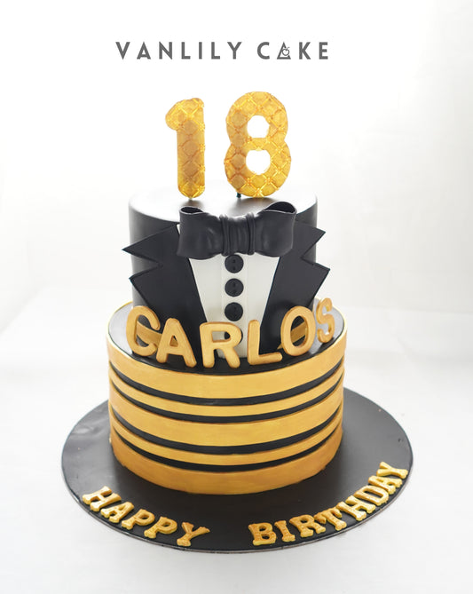 Gentleman Fondant Cake