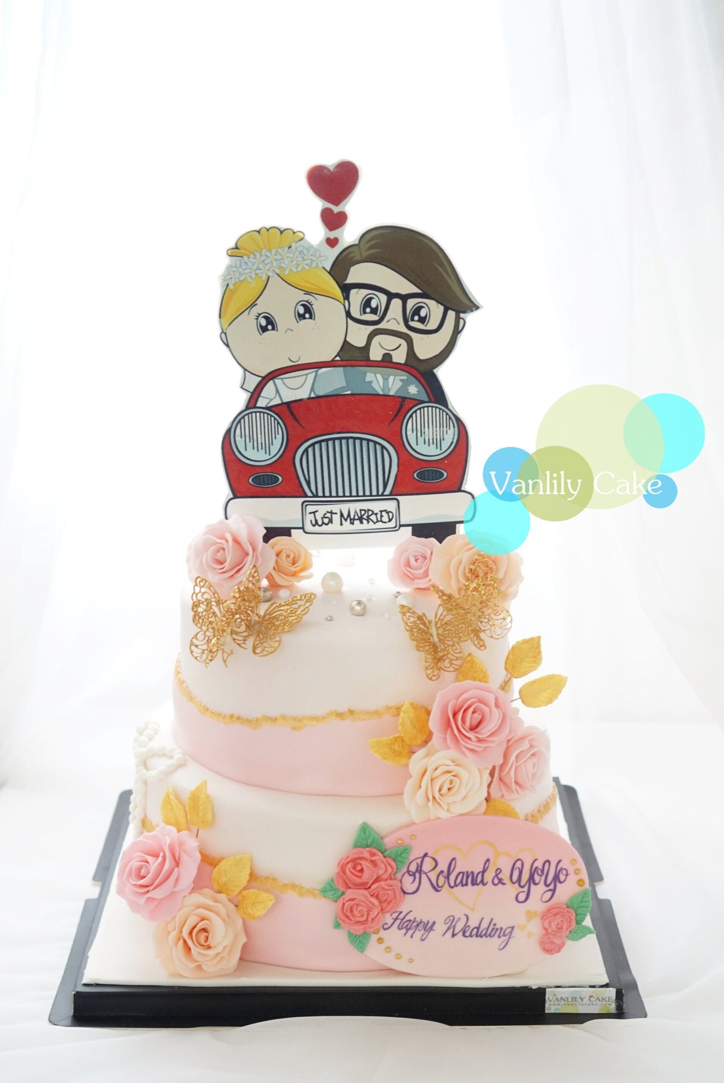 閃石字母糖皮蛋糕