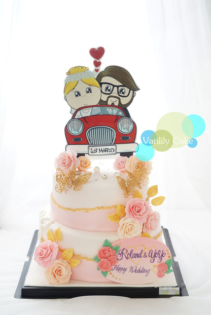 閃石字母糖皮蛋糕