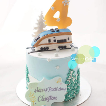Shinkansen Fondant Cake