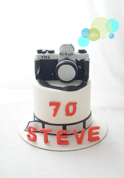 Camera Fondant Cake