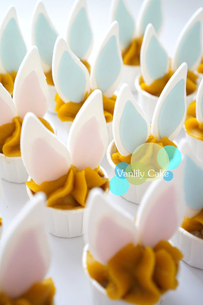 Bunny Vegan Sweet Potato Pumpkin Cupcakes