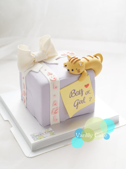 動物糖皮方型蛋糕盒