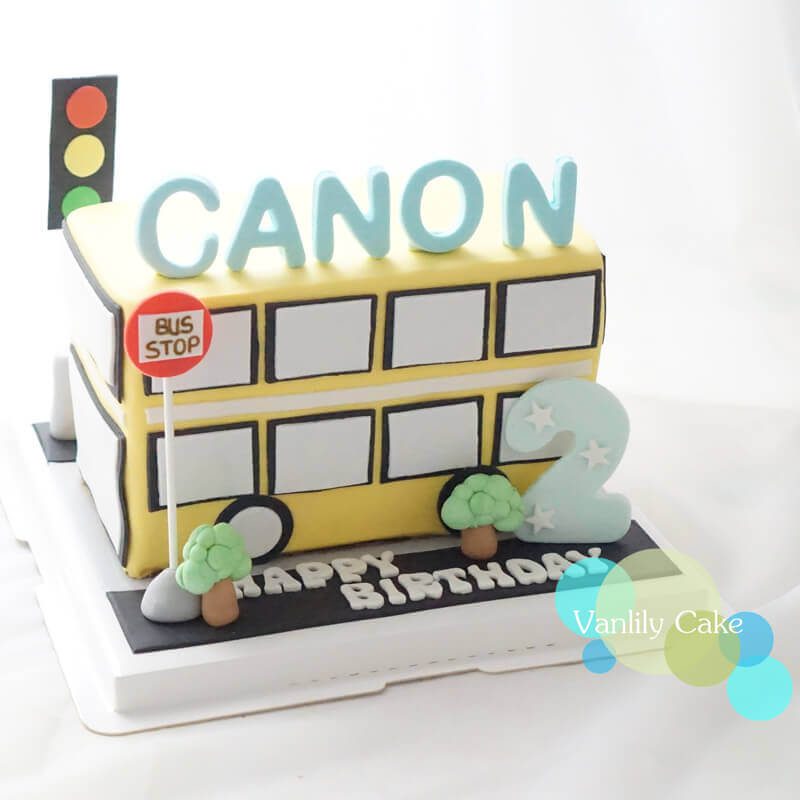 交通車糖皮蛋糕