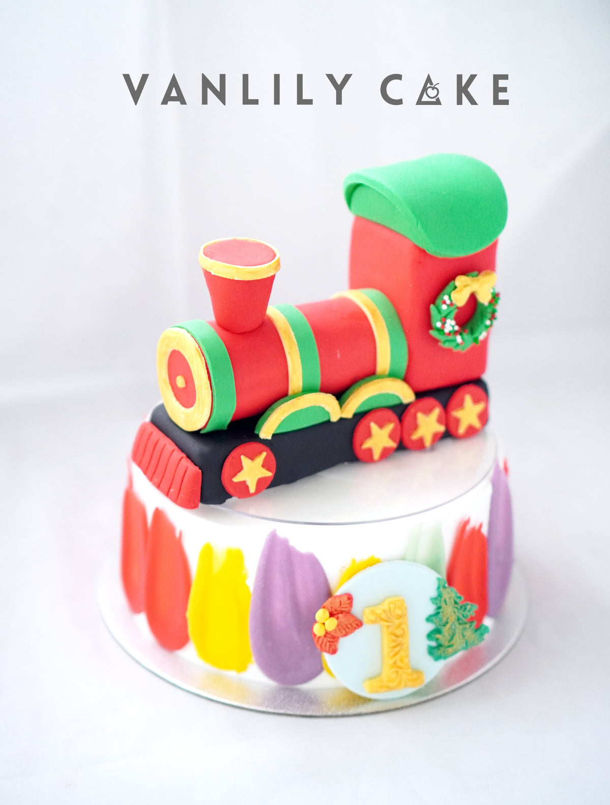 鮮果忌廉蛋糕 (配聖誕火車款式)