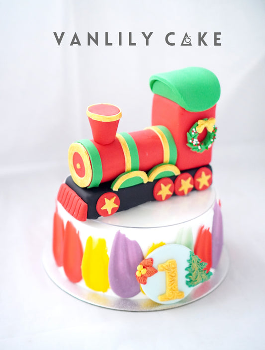 鮮果忌廉蛋糕 (配聖誕火車款式)