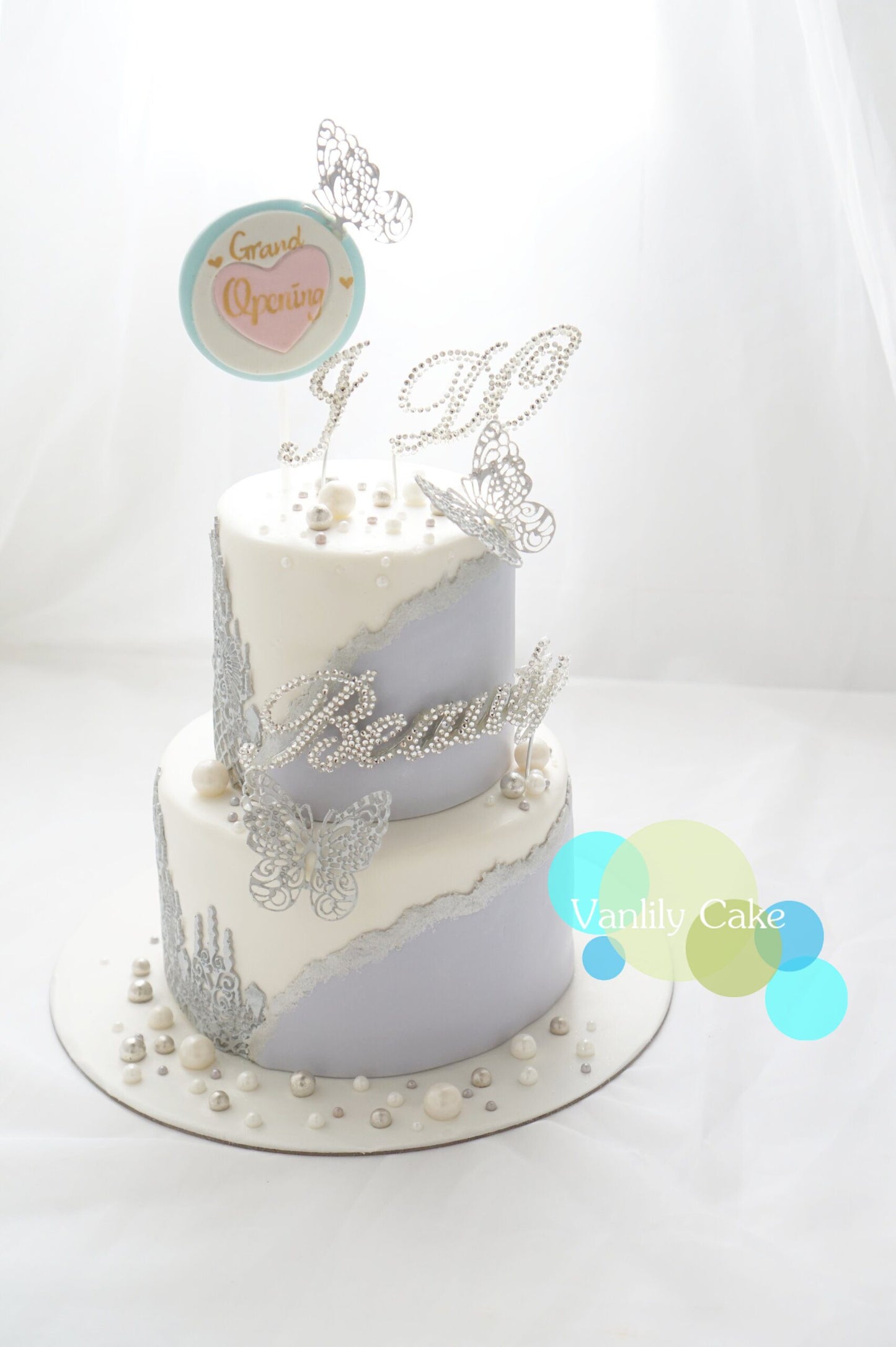 閃石字母糖皮蛋糕