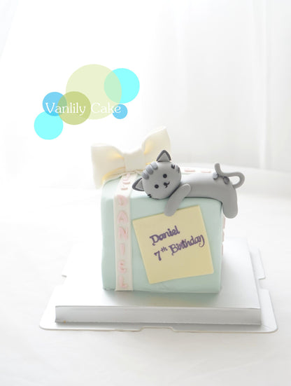 動物糖皮方型蛋糕盒