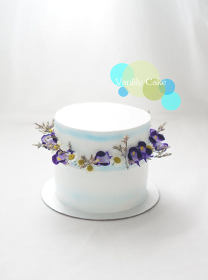 Spring Floral Crown Cream Cake忌廉蛋糕
