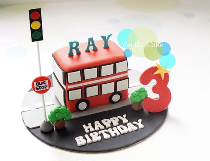 交通車糖皮蛋糕