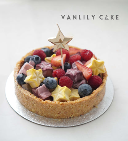 無糖純素心心粒Mousse撻 Sugar-free vegan fruit Tart